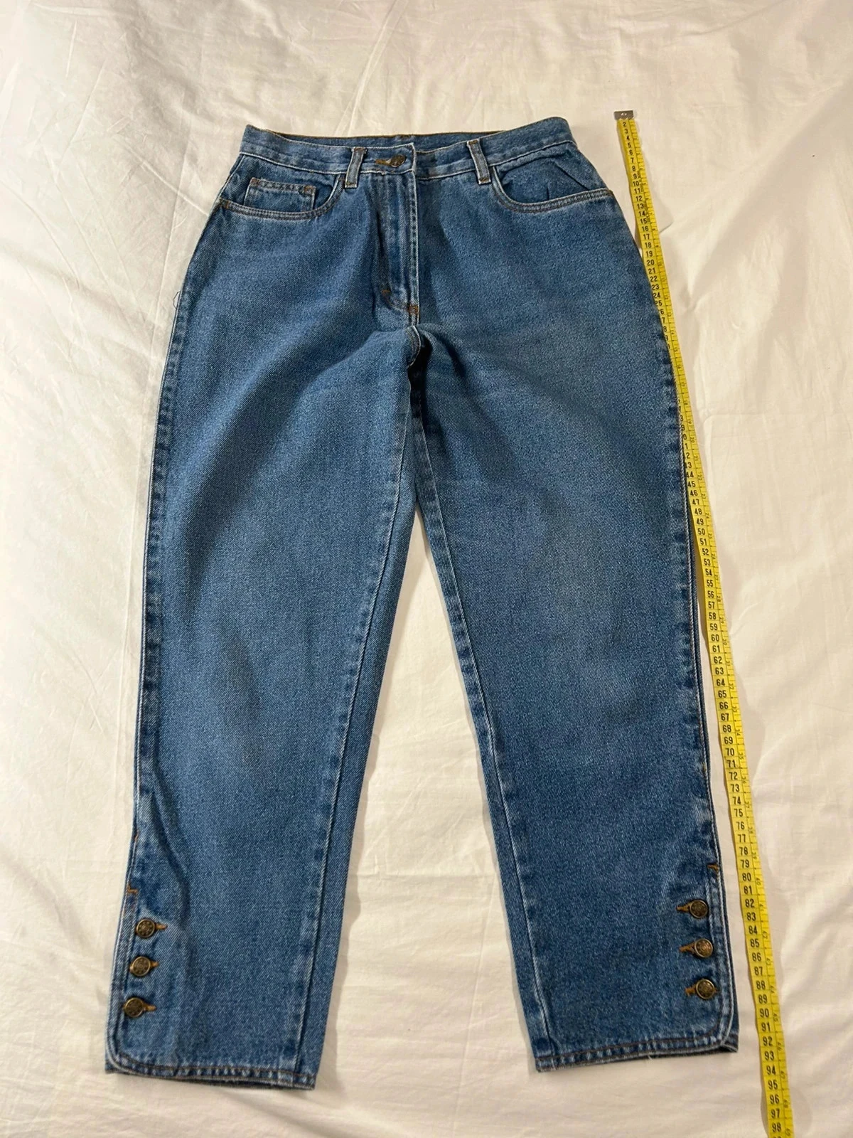 High-waisted navy blue jeans by Blancheporte – photo 2